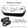 personnalisathion trousse crayons personnalise