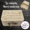 personnalisathion valisette bois merci maitresse