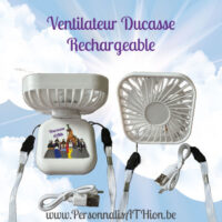 personnalisathion ventilateur rechargeable