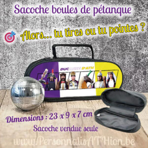 personnalisation sacoche petanque 7 geants ducasse ath