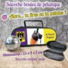 personnalisation sacoche petanque cheval bayard