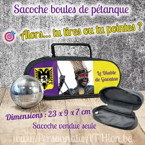 personnalisation sacoche petanque diable