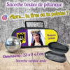 personnalisation sacoche petanque madame goliath