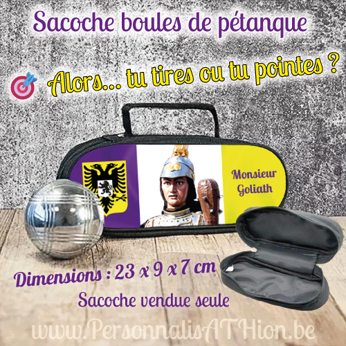 personnalisation sacoche petanque monsieur goliath