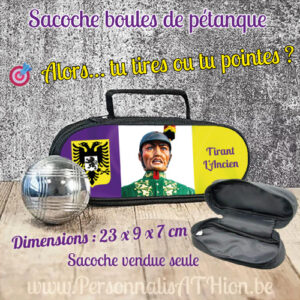 personnalisation sacoche petanque tirant