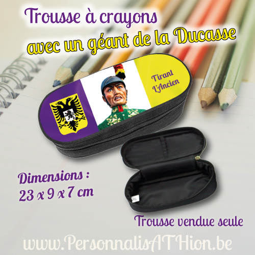 personnalisation trousse crayon tirant ancien