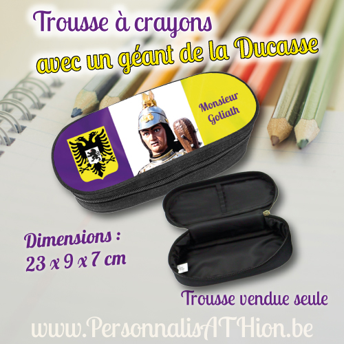 personnalisation trousse crayons monsieur goliath