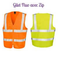 personnalsiathion gilet fluo