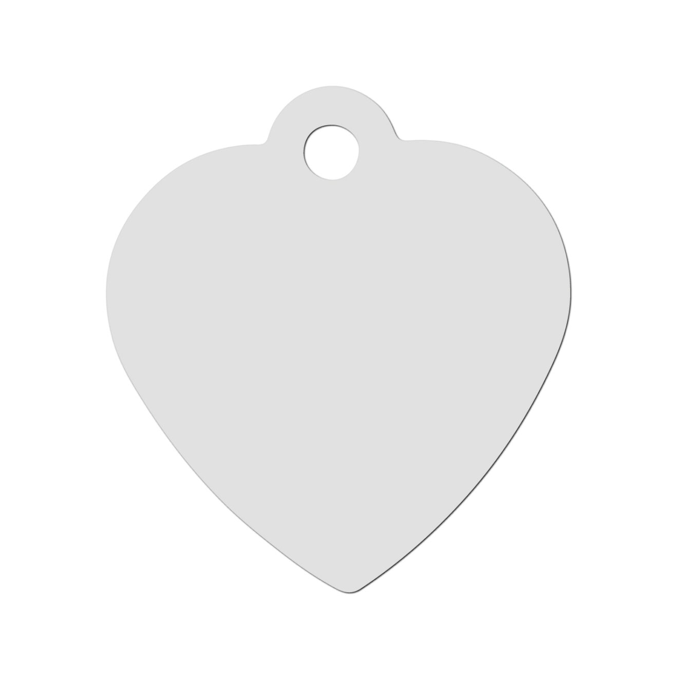 plaque coeur aluminium blc