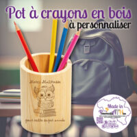 pot a crayons bois rond