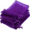 sachet organza violet