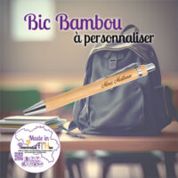 stylo bille bic bois bambou personnalisation