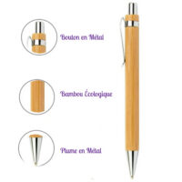 stylo bille bois bambou details