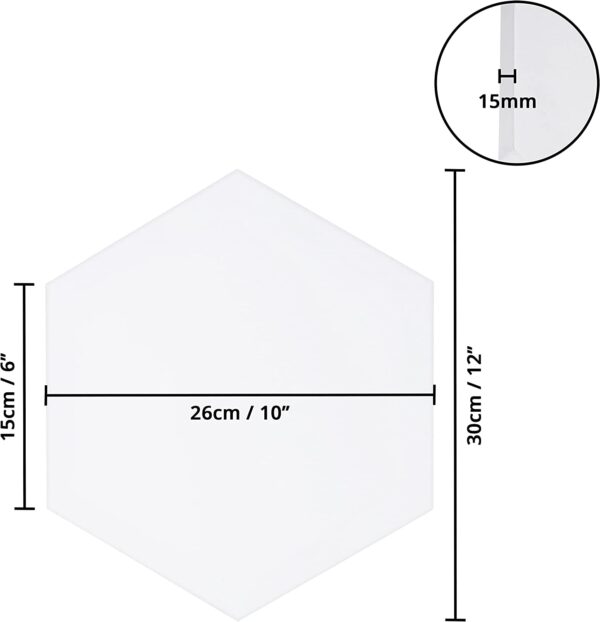 toile 30x30 hexagonale dimenssion