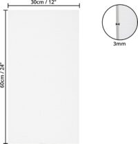 toile 30x60cm rectangle dimenssion