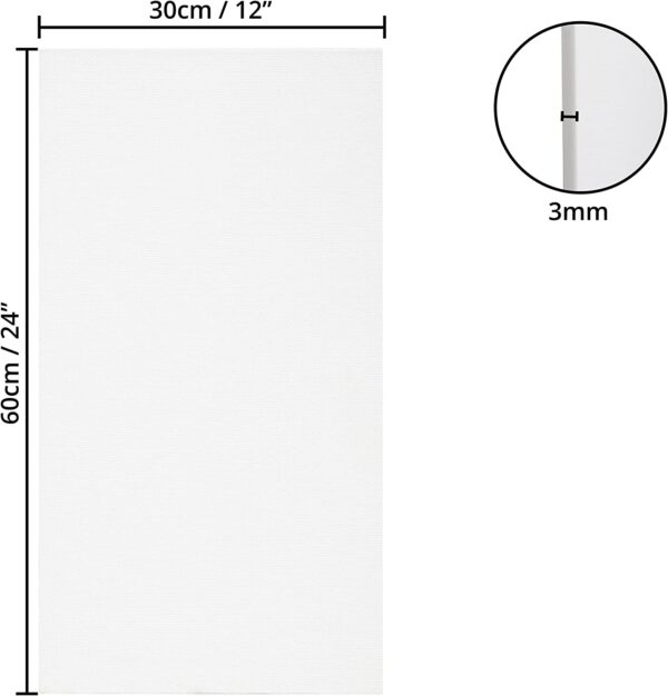 toile 30x60cm rectangle dimenssion